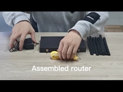 Router duplo do lte do gigabit 5g da fonte de alimentação do ponto de entrada do apoio 48V do router do wifi da faixa 5g de WS1218 1200Mbps